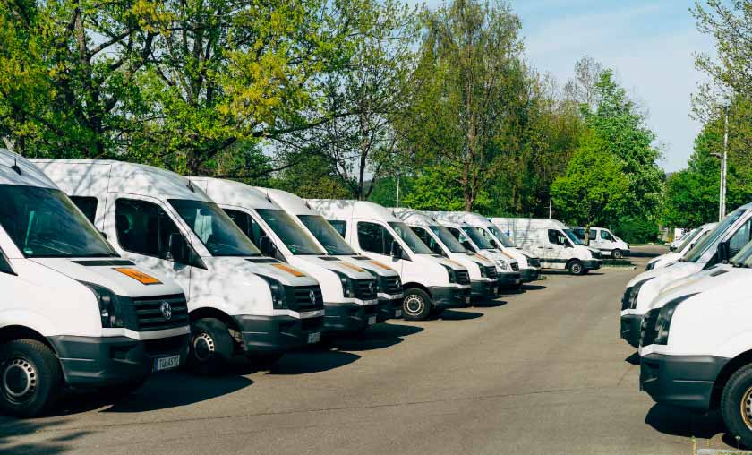 Fleet of commercial vehicles